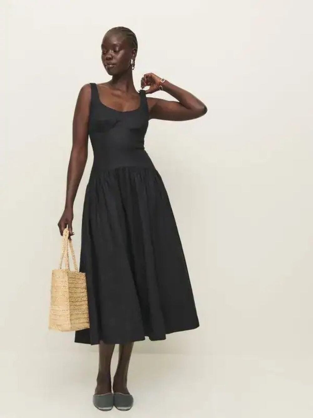 SZ 0 Reformation Roslyn Linen Dress NWT